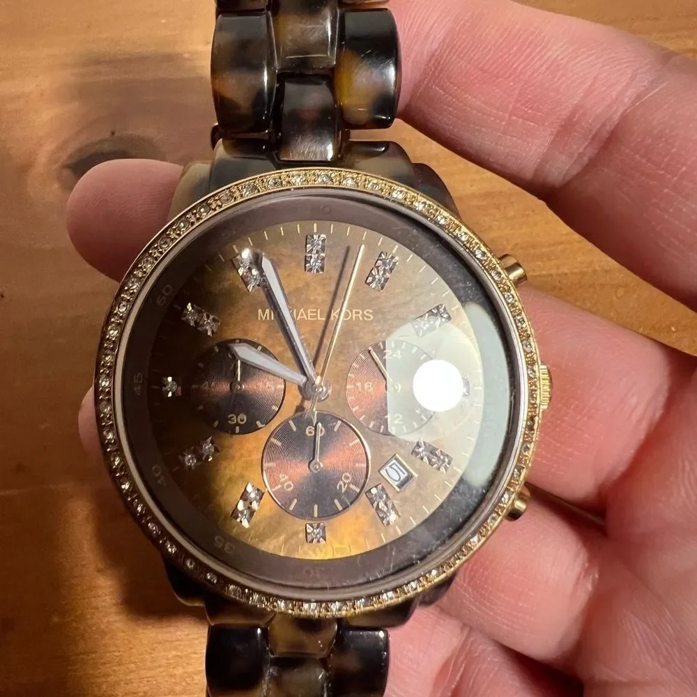 Michael Kors MK-5366 Stainless Steel Quartz large round face Women's Watch